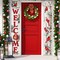 Welcome Christmas Cardinal Porch Banner Sign, Xmas Red Birds White Birch Front Door(Cardinal Bird)72"L x 12"W